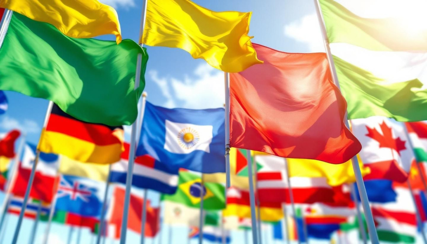 L'impact des drapeaux à thèmes lors des événements mondiaux